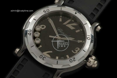 CH043B - Happy Sports Black Ceramic Limited Ed RU - Swiss Qtz