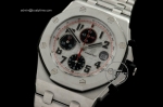 AP0108 - Royal Oak Chronograph SS/SS Wht/Blk A-7750 Sec@12