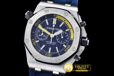 AP0360 - Royal Oak Offshore Diver Chrono SS/RU Blue Noob A3126