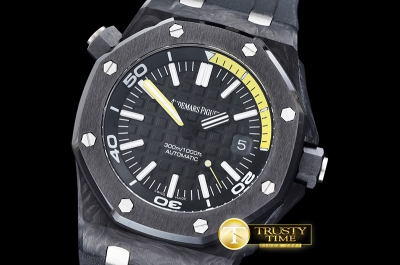 AP0397 - Royal Oak Diver Forged Carbon CF/RU Blk/Yllw BP MY9015