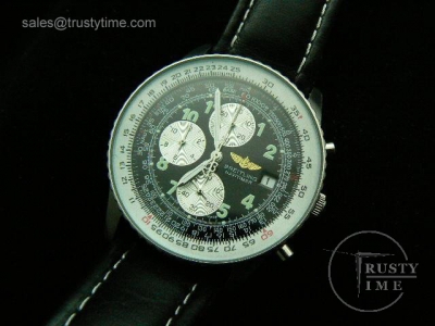 BB007A - Breitling Navitimer Black SS - Working Chronograph