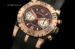 ROG010F - Chronoexcel RG/RU/Blk Brown/Wht Manual HW Chrono