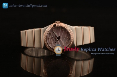 Omega Constellation Ladies MOP RG/SS/SS Swiss Quartz (AAAF)