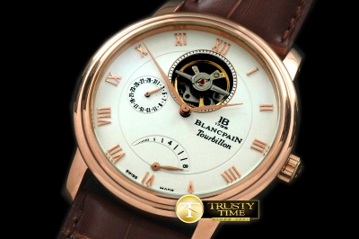 BLP010A - Villaret Tourbillon RG/LE White Asian 2813