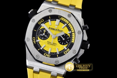 AP0331 - Royal Oak Offshore Diver Chrono SS/RU Yellow JF A3126