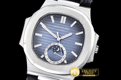 PP0211A - Nautilus MoonPhase SS/LE Blue MY9015
