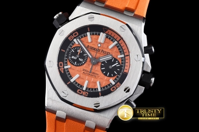 AP0335 - Royal Oak Offshore Diver Chrono SS/RU Orange JF A3126