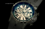 ROG008K - Excalibur Chrono PVD/RU White Manual HW Chrono