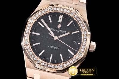 AP0364A - Royal Oak 15400 RG/RG Diam Black JHF M-9015/3120