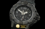 RM075D - PVD Black/RU Black Asian 7751 Decorated