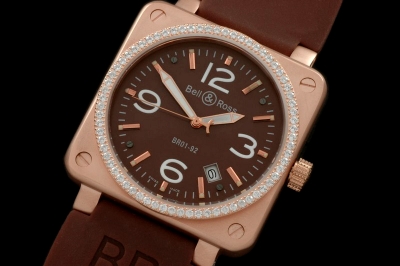 BR052 - BR Instrument 01-092 RG/Diam Brown 39mm Asia 21J