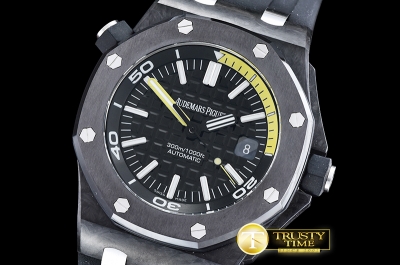 AP0401 - Royal Oak Diver Forged Carbon CF/RU Blk/Yllw V6F A23J