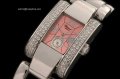 CH039G - Las Strada Ladies SS/2Diam MOP Pink Swiss Qtz c/w Boxs