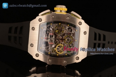 Richard Mille - RM11-03 SS/RU Skeleton Dial Swiss Valjoux 7750 Auto (KV)