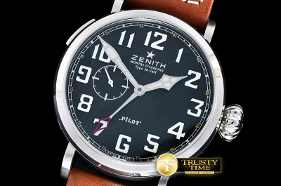 ZEN022D - Pilot Montre Type 20 GMT SS/LE Black Asia 23J