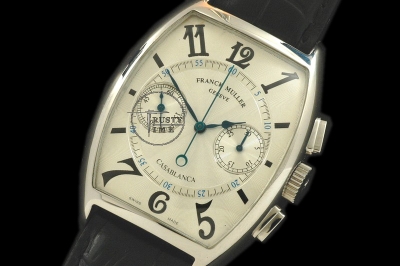 FM019 - Casablanca Chronograph SS White - Lemania