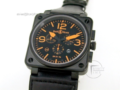 BR006A - BR Instrument 01-94 Chrono PVD Orange 46mm Swiss Qtz