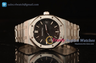 Audemars Piguet Royal Oak 41mm Clone AP 3120 All Steel Black Dial 15400ST.OO.1220ST.01